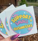 Support Small Businesses (Blue)
