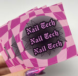 Nail Tech (Pink) Circle Sticker